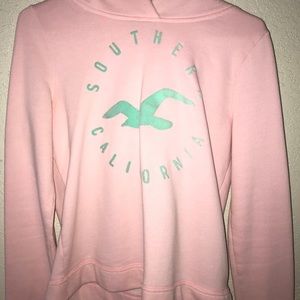 pink hoodie